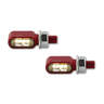 HIGHSIDER CNC 2in1 LED Indicator/Position Light Little Bronx, Red, Tinted, E-Approved, (Pair)