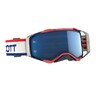 Masque SCOTT Prospect - Blanc retro/Bleu - Écran Bleu chrome works Masque SCOTT Prospect - Blanc retro/Bleu - Écran Bleu chrome works